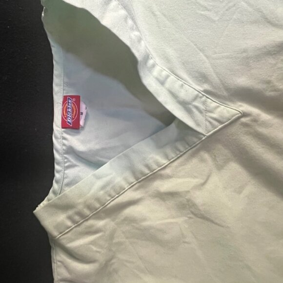Dickies Medium Mint Green‎ Scrub Healthcare Hospital Medical Nurse Doctor Top - Picture 4 of 5